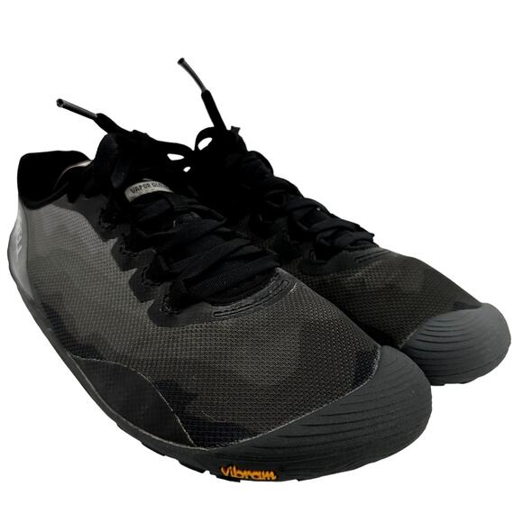 Merrell Vapor Glove 4 Trail Runners Cross Trainers Barefoot Vibram Black 9 - Picture 2 of 8
